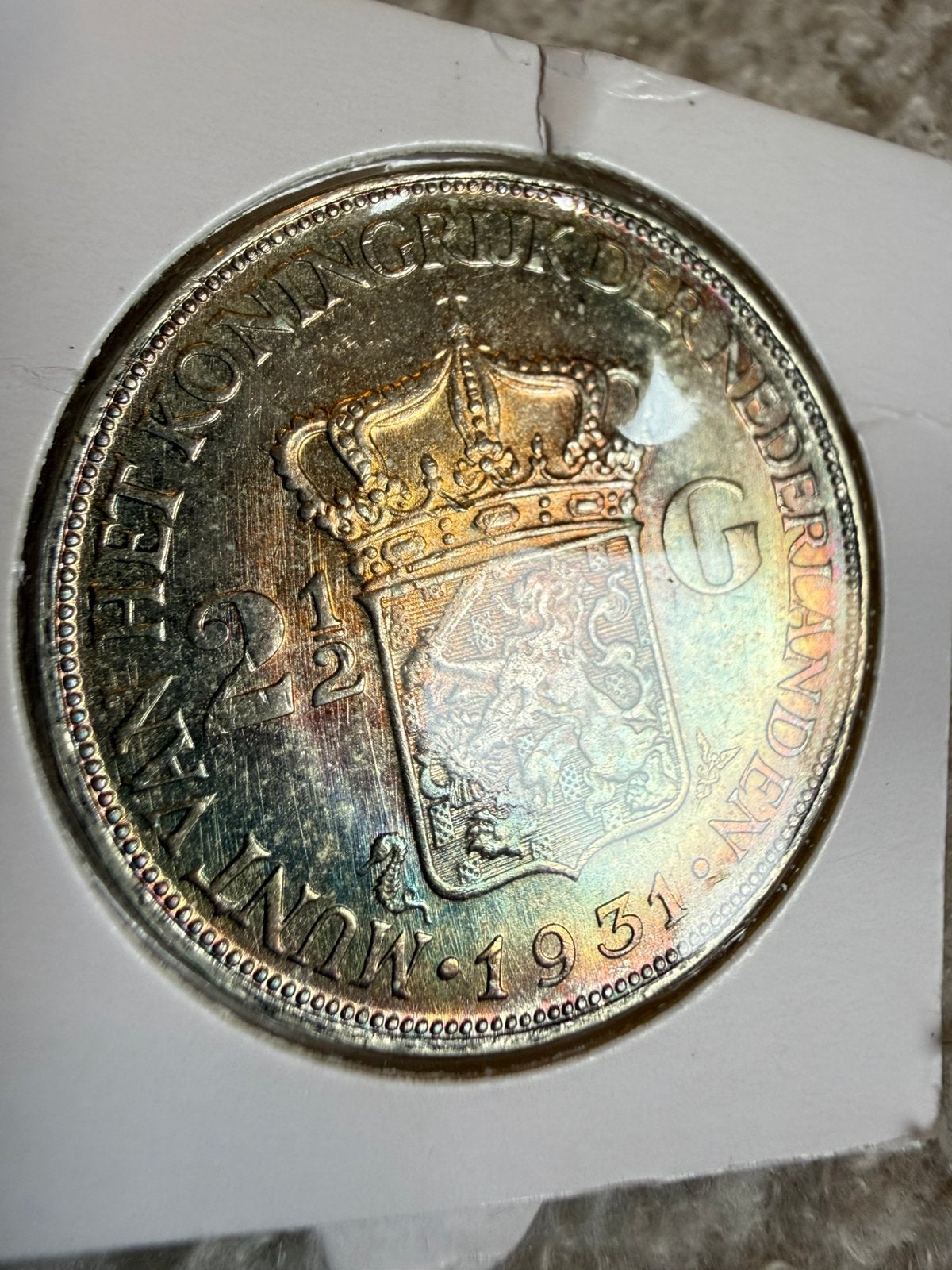 Rijksdaalder 1931 Wilhelmina, Postzegels en Munten, Zilver, Ophalen of Verzenden, Koningin Wilhelmina, Losse munt