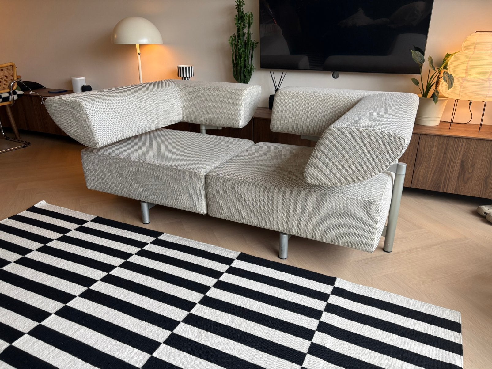 Cor Arthe bank sculptural modulair beige design, Ophalen of Verzenden, Gebruikt
