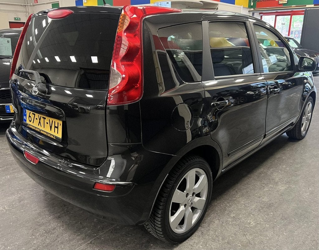 Nissan Note 1.4 Acenta - NAP - Airco - Bleuthooth, Voorwielaandrijving, 4 cilinders, Leder en Stof, Zwart