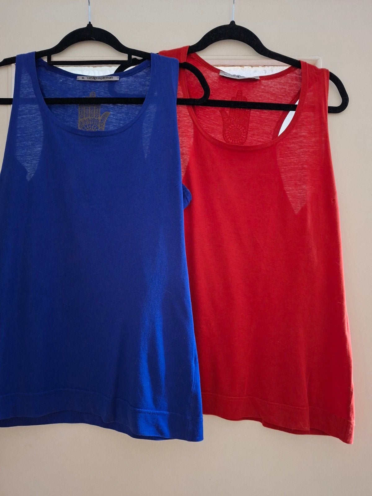 2 CoraKemperman hemdjes maat XL,, Blauw, Maat 46/48 (XL) of groter, Ophalen of Verzenden, Zonder mouw