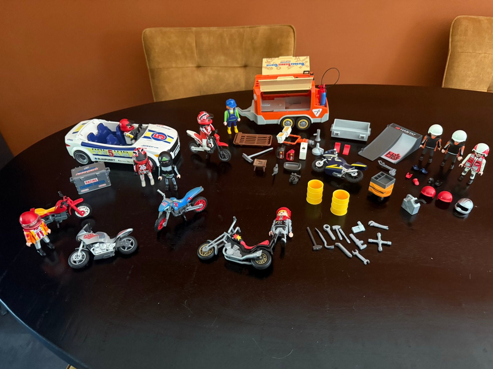 Playmobil rally aanhangers, auto en motoren etc, Ophalen of Verzenden, Zo goed als nieuw