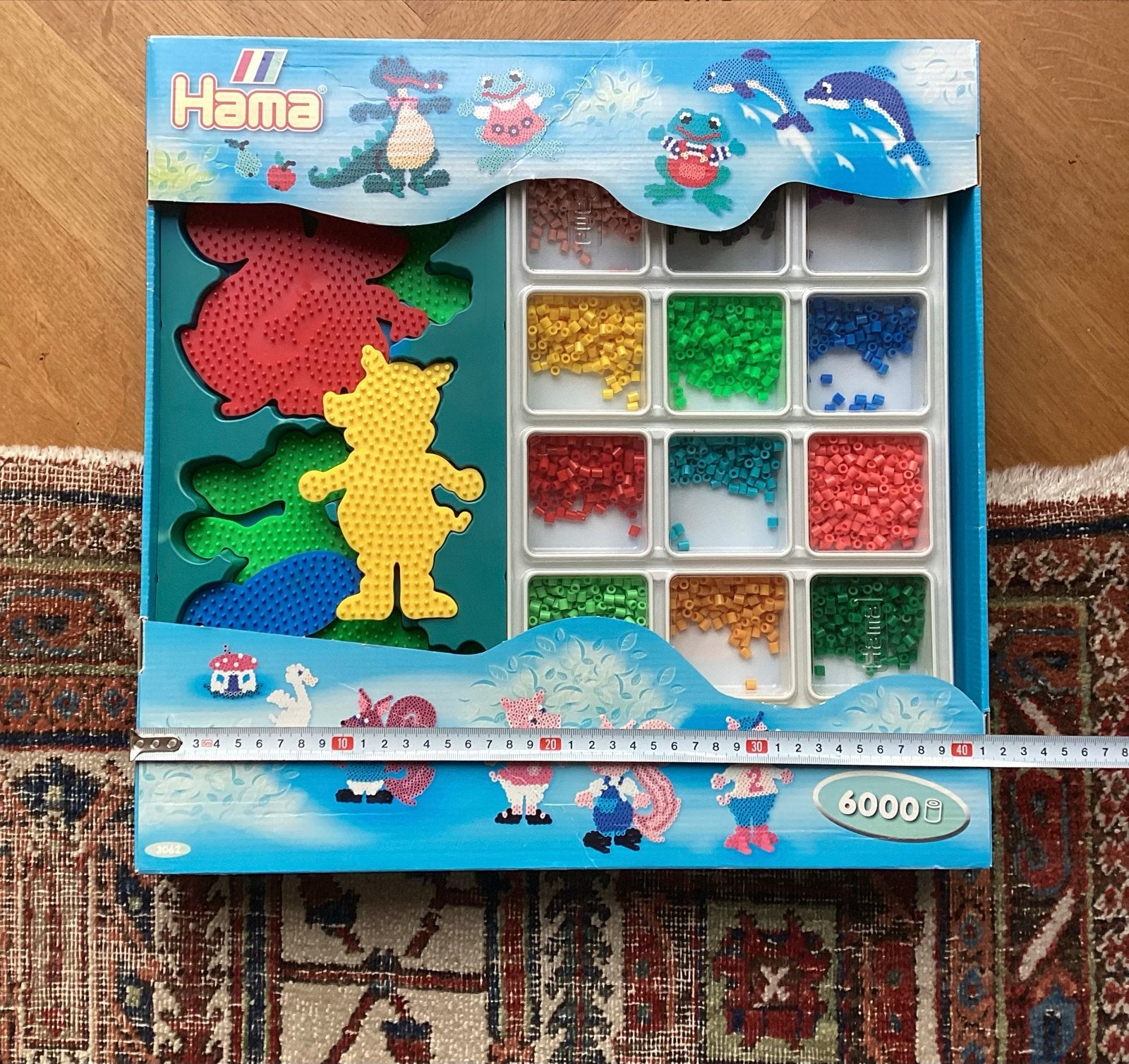 Hama Strijkkralen Set Dieren met 6000 Kralen, Ophalen, Zo goed als nieuw, Knutselen
