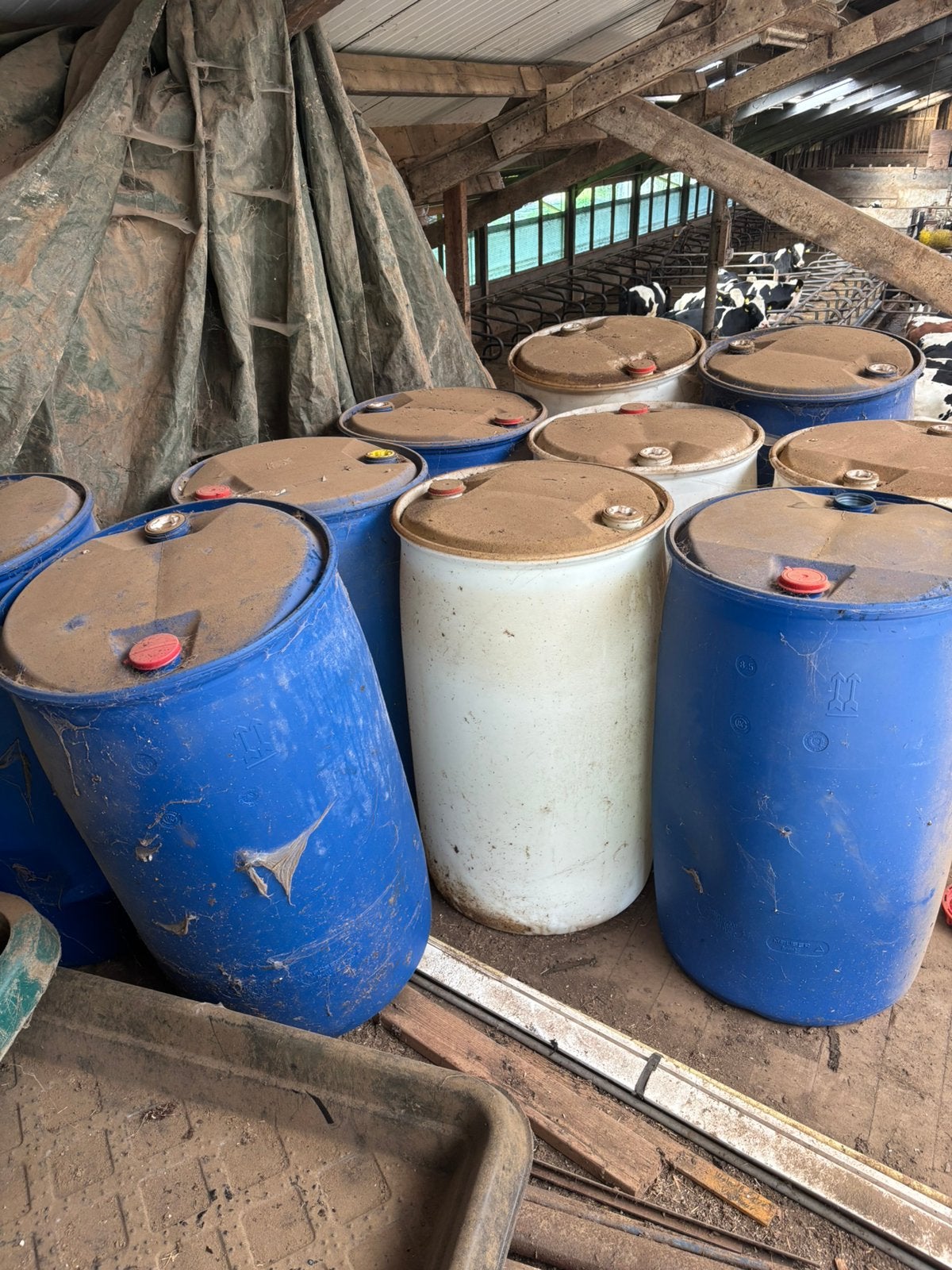 200 liter vat, Tuin en Terras, 150 liter of meer, Ophalen, Zo goed als nieuw