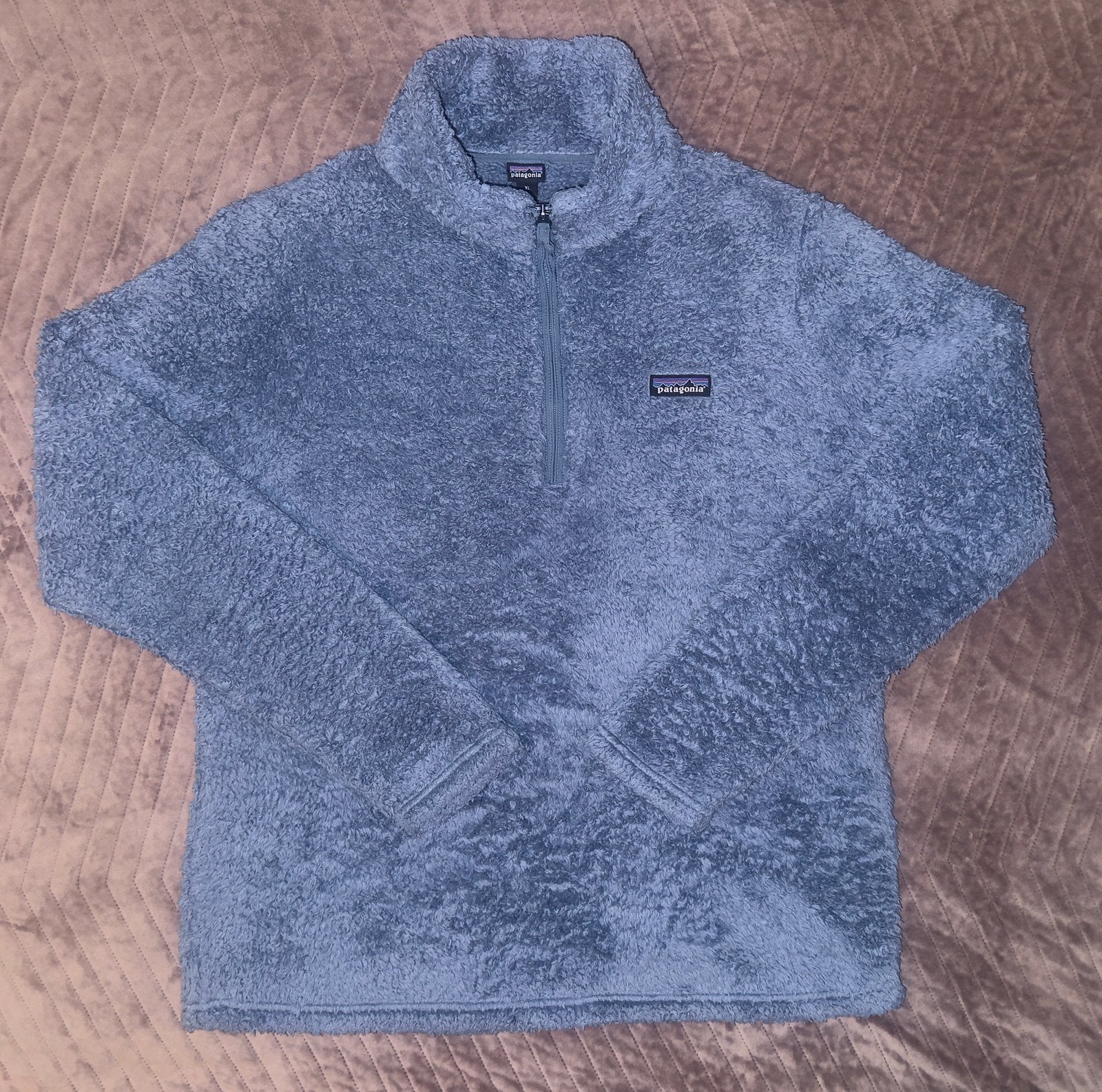 Patagonia Los Gatos 1/4 Zip Fleece Pullover, Ophalen of Verzenden, Zo goed als nieuw, Maat 46/48 (XL) of groter, Blauw