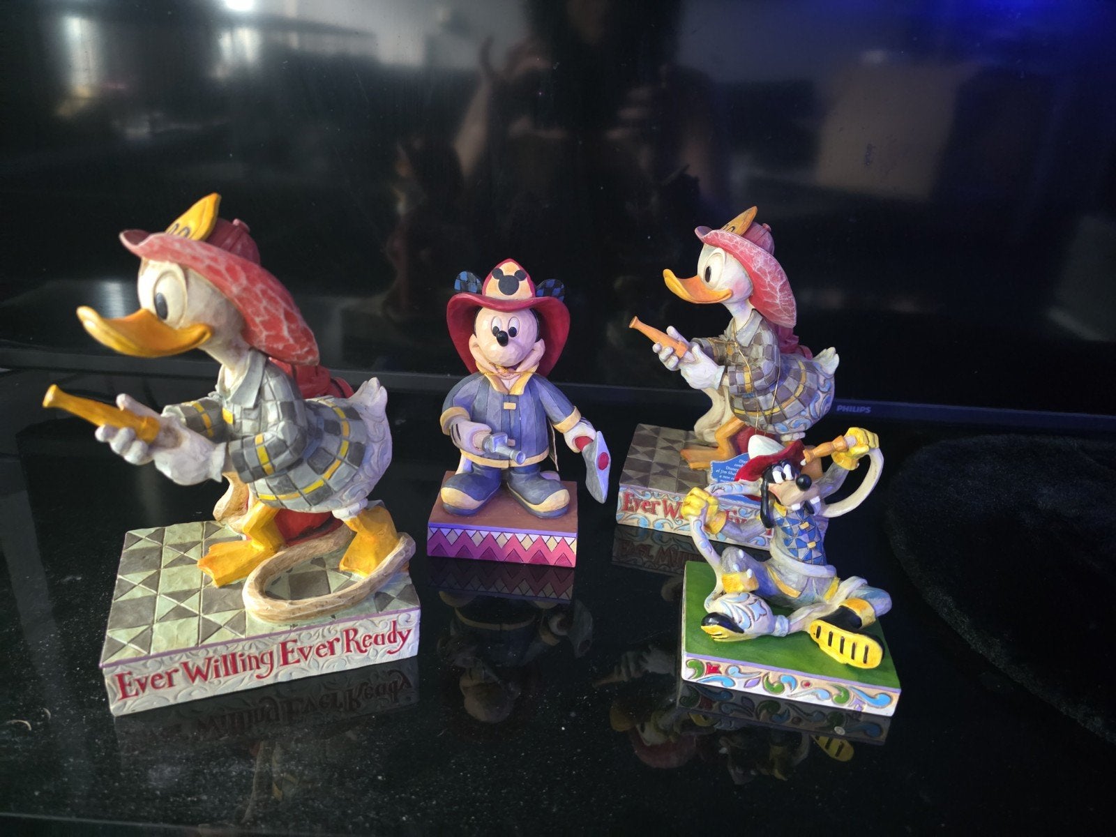 Disney Traditions Jim Shore Retired Beeldjes - Brandweer, Ophalen, Zo goed als nieuw