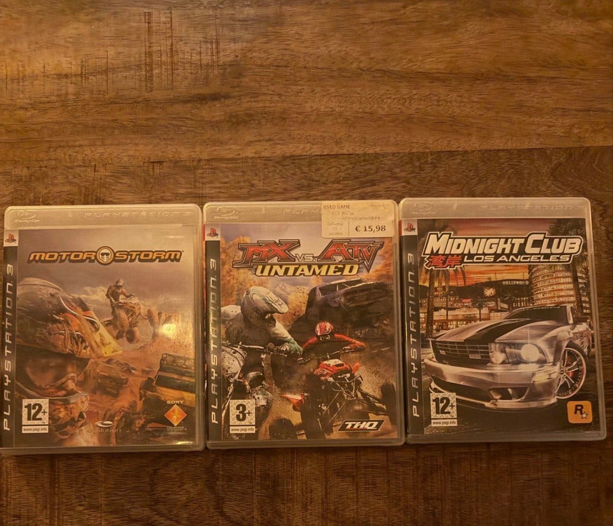 PS3 Games: MotorStorm, MX vs ATV Untamed, Midnight Club, Spelcomputers en Games, Gebruikt, 1 speler, Racen en Vliegen, Ophalen of Verzenden