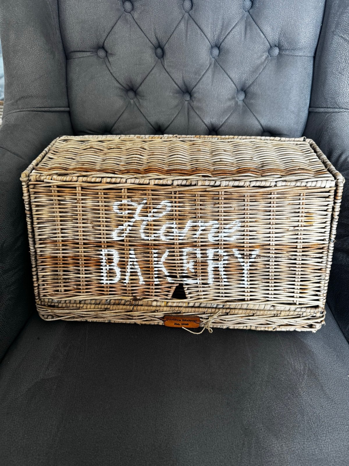Riviera Maison Rattan Broodmand 'Home Bakery', Overige materialen, Gebruikt, 50 tot 100 cm, Ophalen of Verzenden