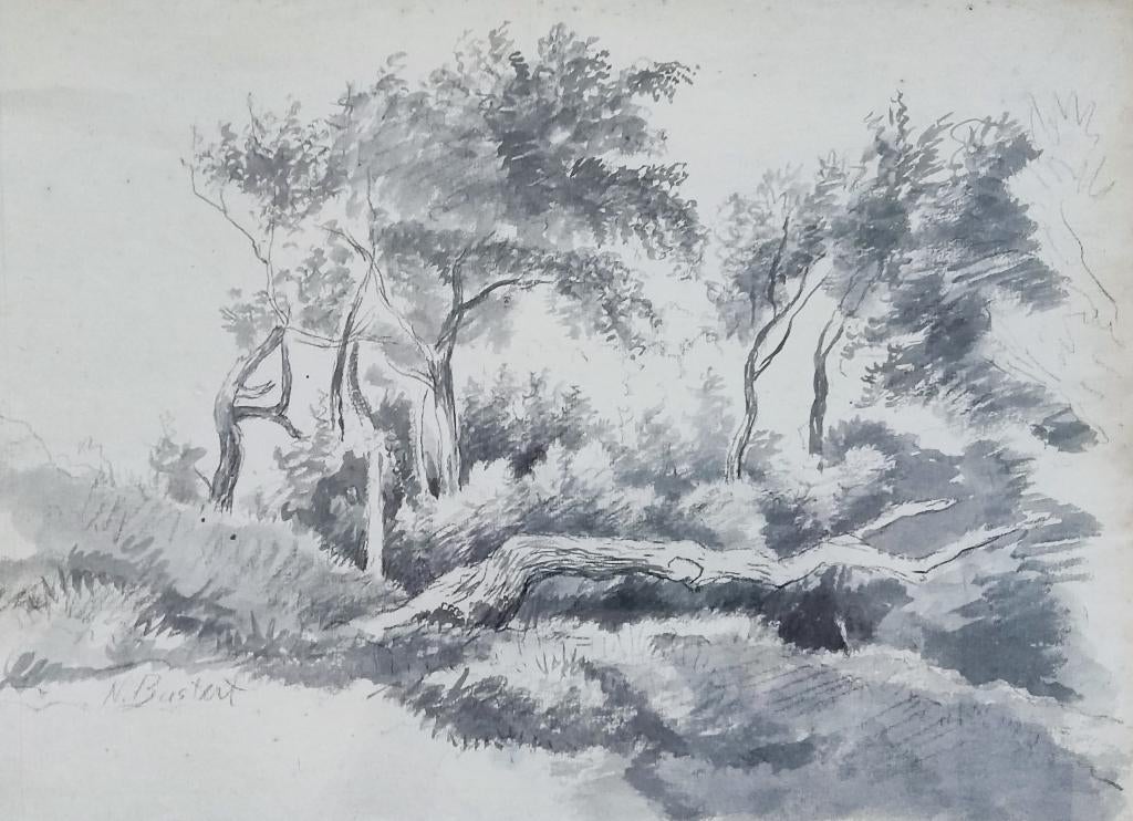 Nicolaas Syvert Bastert (1854-1939) - Landschap met bomen, Antiek en Kunst, Kunst | Schilderijen | Klassiek, Ophalen of Verzenden