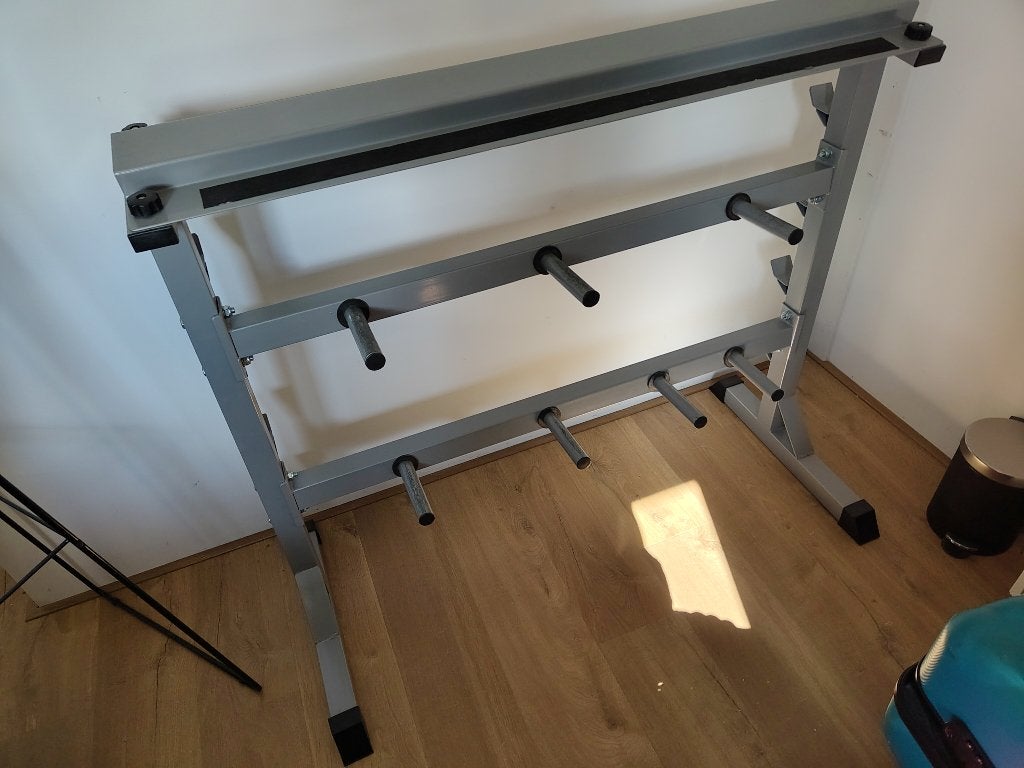 Halterrek (Standaard Voor Halterschijven En Stangen), Sport en Fitness, Fitnessmaterialen, Ophalen, Gebruikt, Overige typen