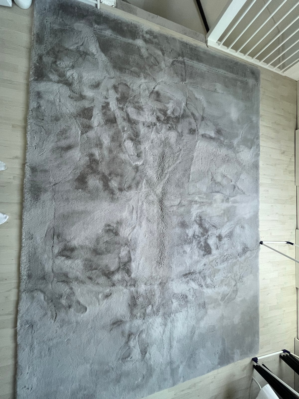 Zacht Hoogpolig Vloerkleed - Comfy Supreme Grijs 230x330cm, Huis en Inrichting, Stoffering | Tapijten en Kleden, Ophalen, Zo goed als nieuw