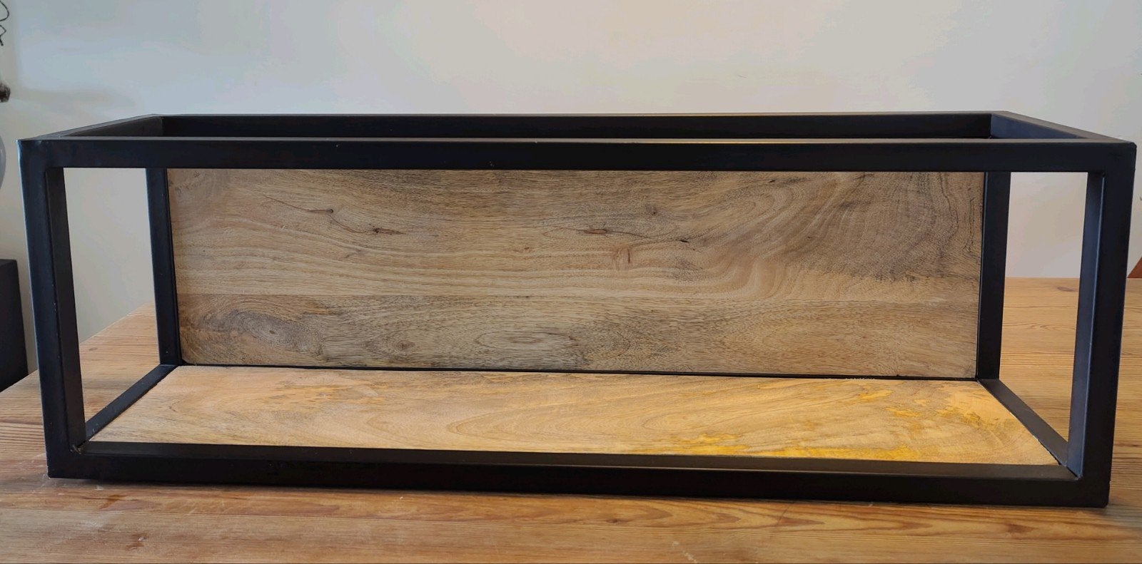 HSM Collection Wandbox Levels, industrieel design mango hout, Huis en Inrichting, Woonaccessoires | Wandplanken en Boekenplanken