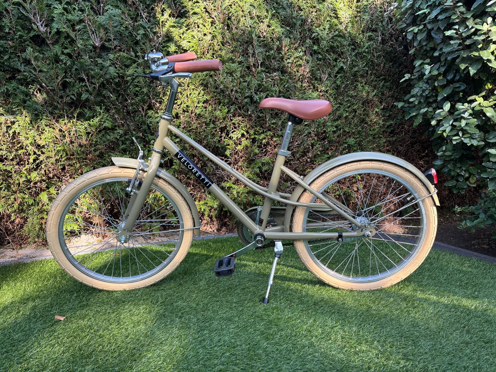 Veloretti Junior Kinderfiets - Desert Moss, Fietsen en Brommers, Ophalen, Gebruikt, Velgrem, 20 inch of meer