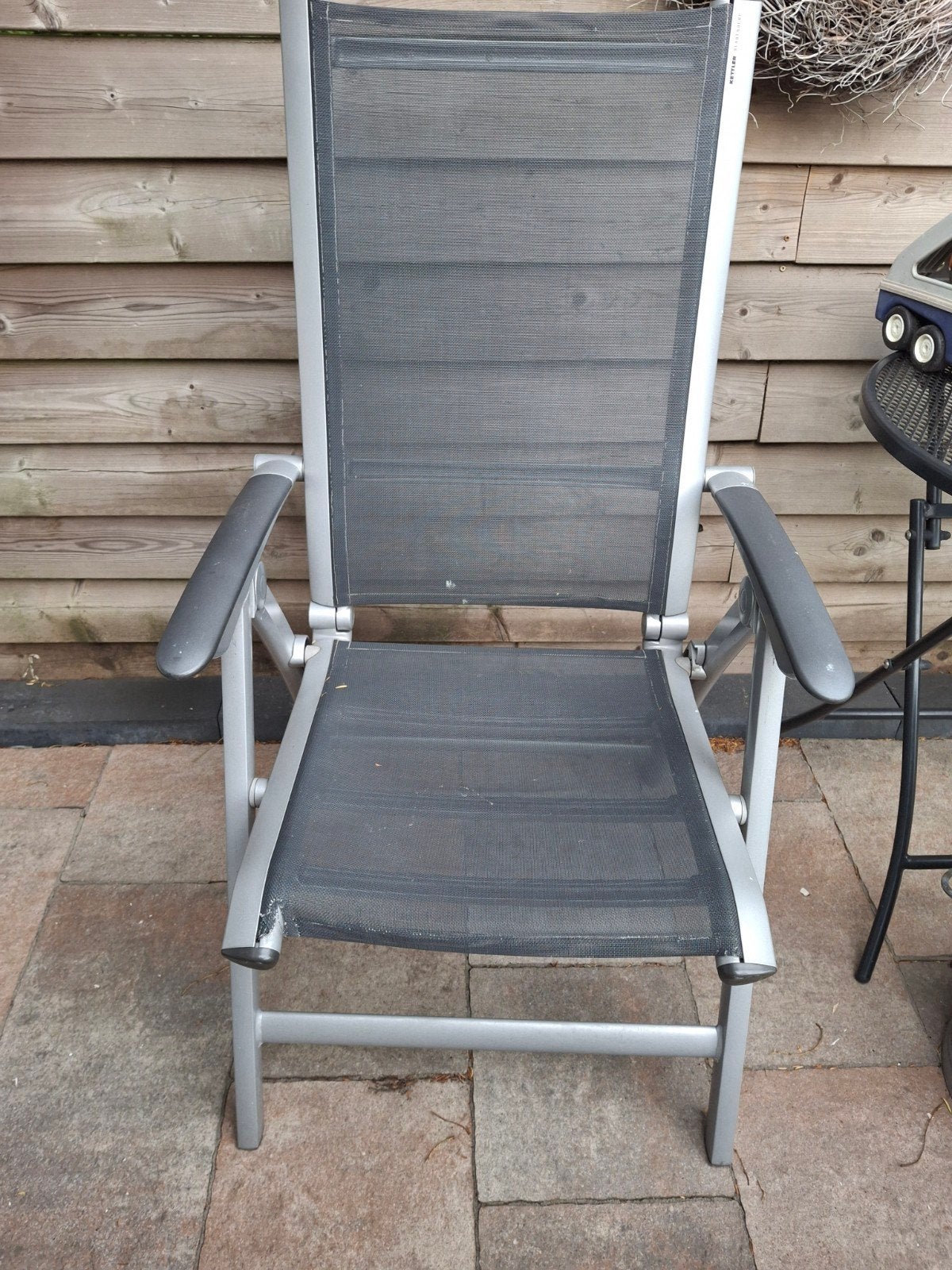 Gratis 2 tuinstoelen Kettler Avantgarde, Ophalen, Gebruikt, Aluminium, Inklapbaar