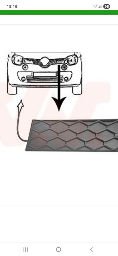 Renault twingo 3 grillroosters NIEUW, Ophalen of Verzenden, Nieuw, Renault