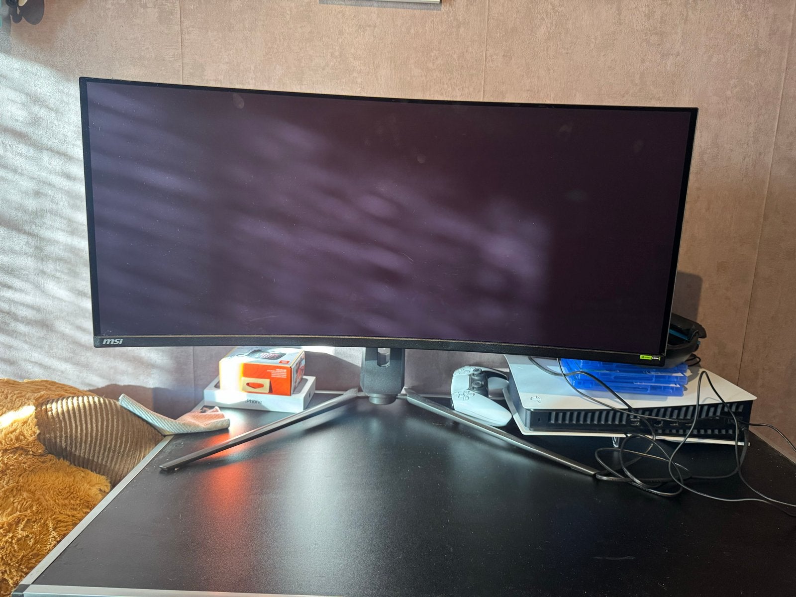 MSI MPG 341CQPX QD-OLED Gaming Monitor, Curved, Minder dan 1 ms, Zo goed als nieuw, Overige typen
