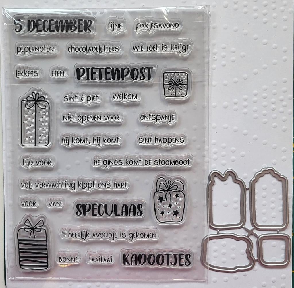 Stempels  sint/ 5dec/ kadootjes, Ophalen of Verzenden