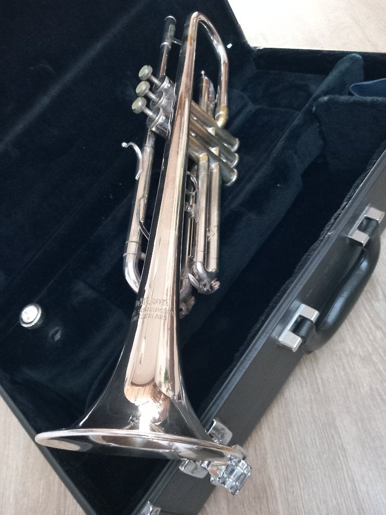 Trompet in Bes / Wilson, org. Swiss, Muziek en Instrumenten, Blaasinstrumenten | Trompetten, Ophalen of Verzenden, Gebruikt, Bes-trompet