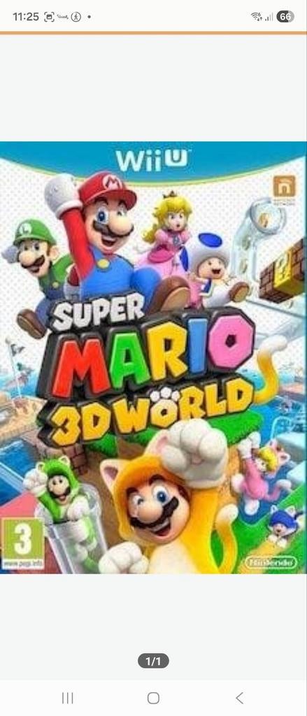 Te koop Mario 3D world, Spelcomputers en Games, Games | Nintendo Wii U, Avontuur en Actie, Ophalen of Verzenden, Zo goed als nieuw