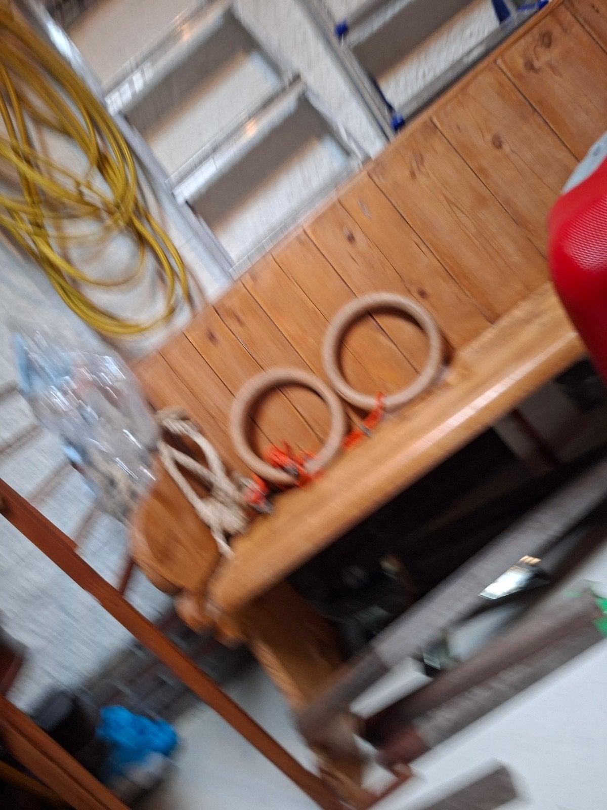 Turnringen hout, Ophalen, Gebruikt