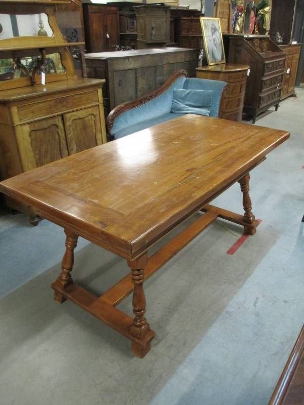 Oer 06122 kersenhouten eettafel, repro L=170 cm, Ophalen, Gebruikt, 50 tot 100 cm, 150 tot 200 cm