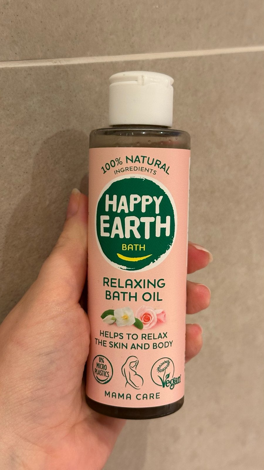 Happy Earth Relaxing Badolie - 100% Natuurlijk & Vegan, Ophalen of Verzenden, Nieuw, Bad & Douche
