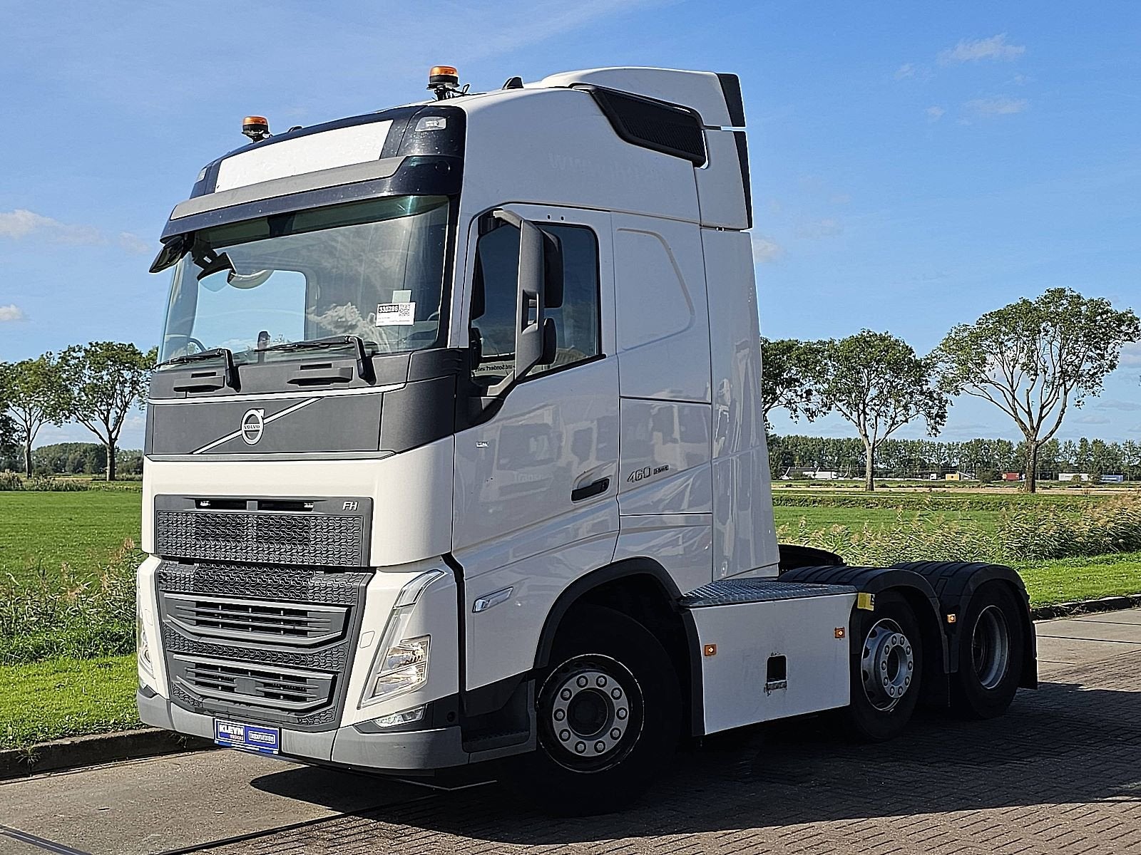 VOLVO FH 460 6x2 globe skirts, Auto's, Automaat, Euro 6, Wit, Bedrijf