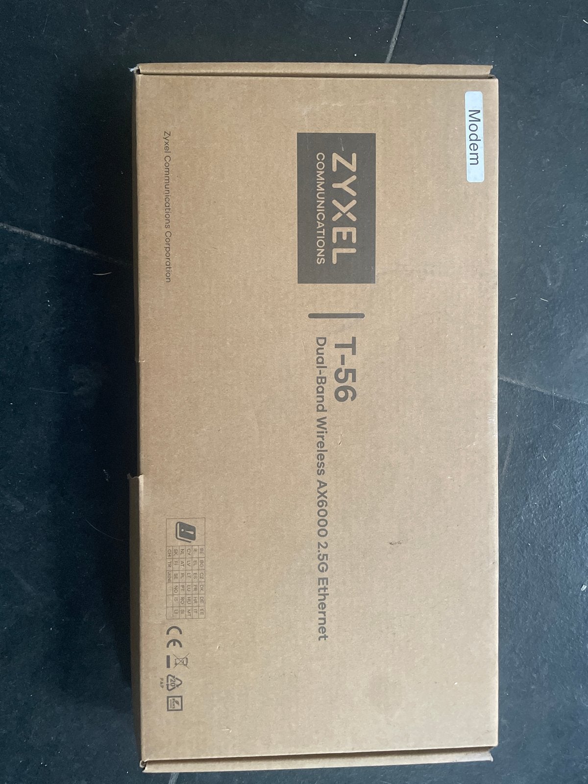 2x Zyxel T-56 Dual-Band Wireless AX6000 2.5G Ethernet Modem, Computers en Software, Routers en Modems, Ophalen of Verzenden, Nieuw