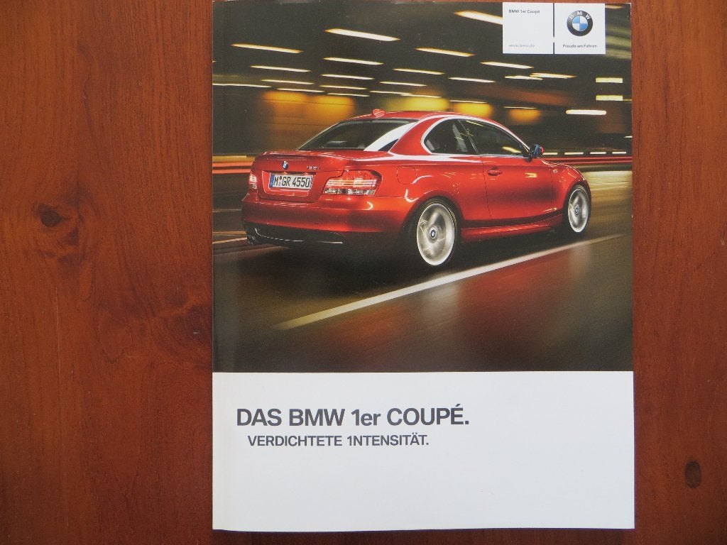 BMW 1er Coupé (2009) + bijlage: Preisliste (sept. 2009), Ophalen of Verzenden, Nieuw, BMW
