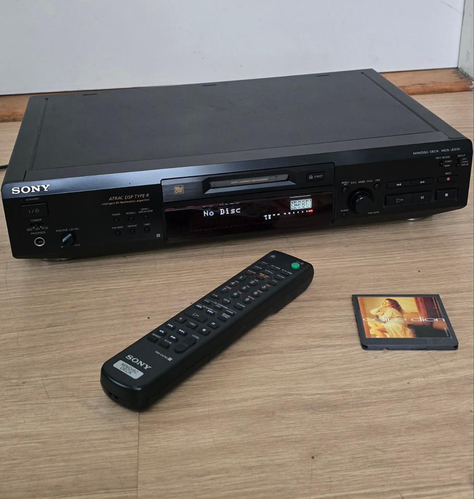 Sony Minidisc Deck MDS-JE530 met afstandsbediening, Ophalen of Verzenden, Minidisc-recorder
