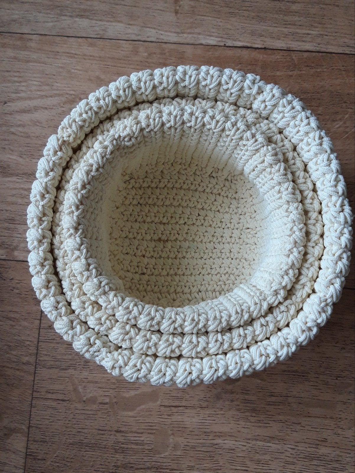 Mand 3 Delig, Huis en Inrichting, Ophalen of Verzenden, Nieuw, Rond, Textiel