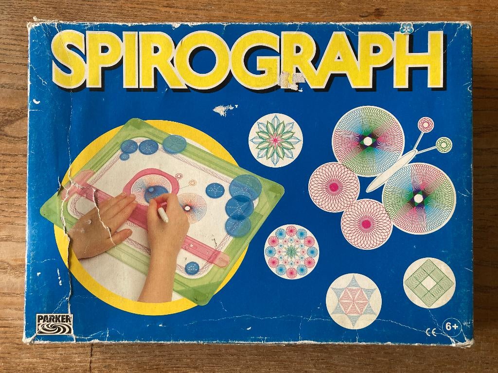 Parker vintage Spirograph - incompleet - 1992, Hobby en Vrije tijd, Tekenen, Ophalen of Verzenden, Gebruikt, Overige typen