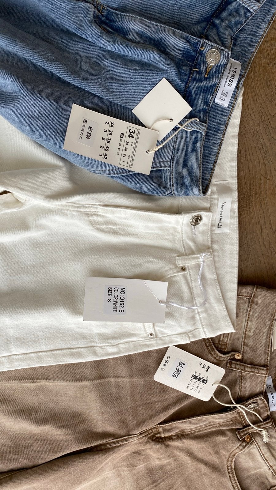 3 Nieuwe Broeken - Diverse Maten en Kleuren, Ophalen of Verzenden, Nieuw, Maat 36 (S), Meerkleurig
