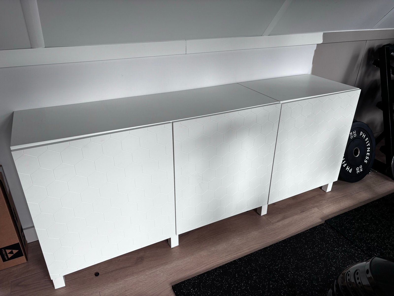 IKEA Besta met Vassviken Hexagon Patroon, Ophalen, Zo goed als nieuw