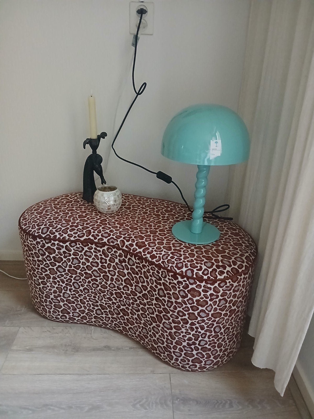 Leitmotiv Prisa tafellamp –Turquoise Blue  designlamp, Huis en Inrichting, Ophalen of Verzenden