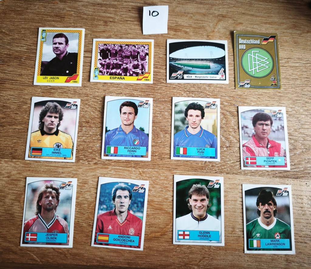12 Panini Euro 88 Voetbal Plaatjes (10), Ophalen of Verzenden, Gebruikt, Buitenlandse clubs