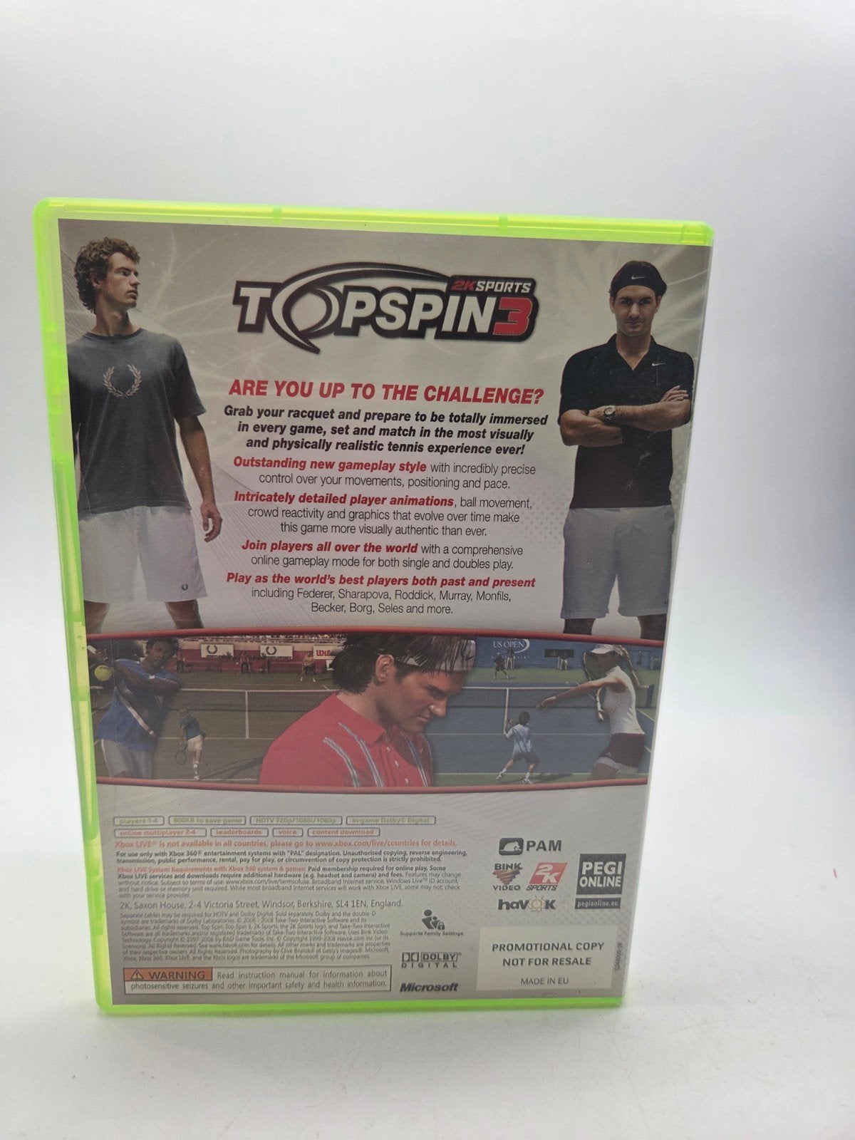 Top Spin 3 Xbox 360, Online, 2K Sports, Novato, CA, USA, Ophalen of Verzenden, Zo goed als nieuw