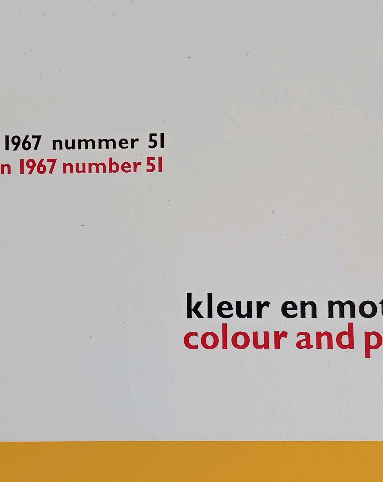 Abstract geometrische compositie print 1967, Ophalen of Verzenden