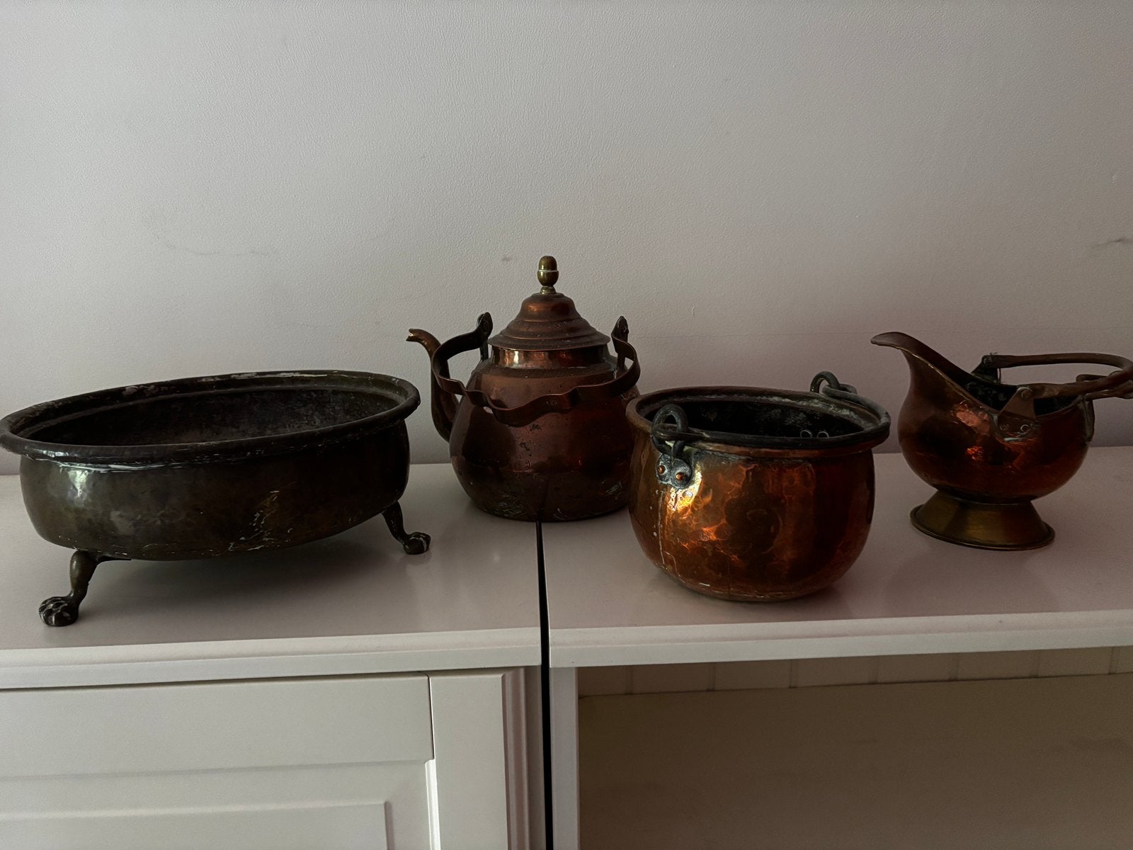 Vintage / antieke koperen voorwerpen, Antiek en Kunst, Antiek | Koper en Brons, Ophalen