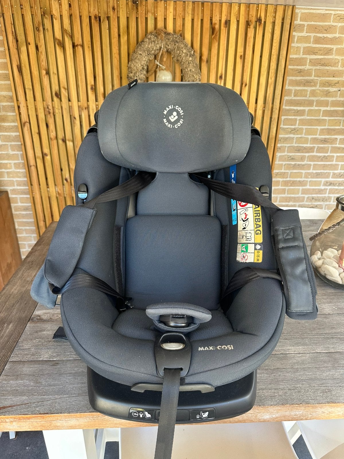 Maxi-Cosi AxissFix draaibare autostoel – zwart – ISOFIX, Ophalen, 9 t/m 18 kg, Zo goed als nieuw, Isofix