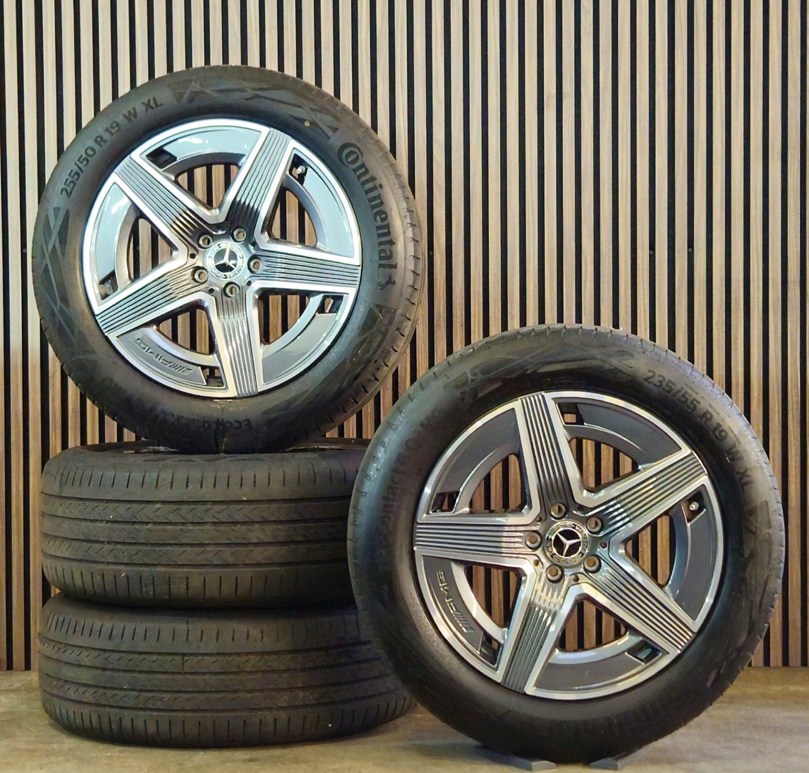 ZGAN 19" Orig. Mercedes GLC ///AMG Velgen+GOEDE Banden 5x112, Banden en Velgen, Mercedes, Personenwagen, Zomerbanden
