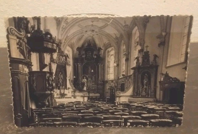 Maaseik Kerk der Kruisheren : Binnenzicht Interieur ongel., Huis en Inrichting, Ophalen of Verzenden, Zo goed als nieuw, Minder dan 50 cm