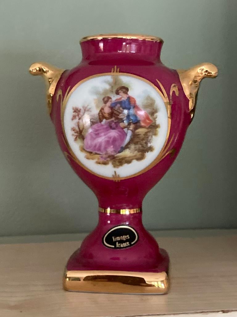 Limoges porseleinen vaasjes, Antiek en Kunst, Ophalen of Verzenden