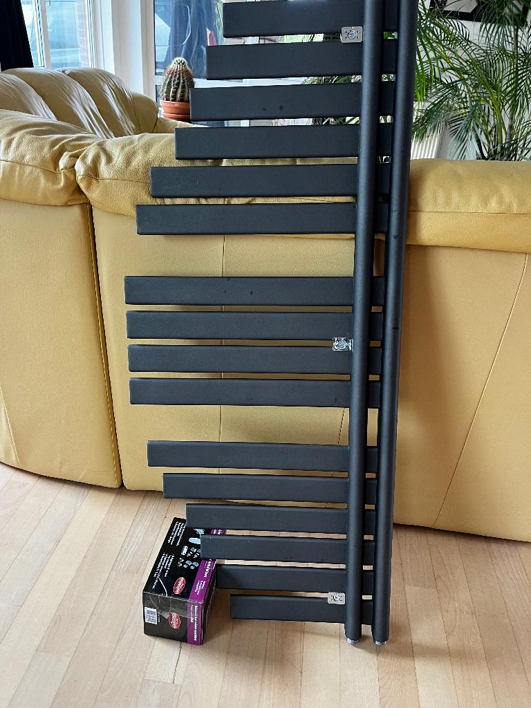 Hudson Reed Brunel Designer Radiator 1100x483mm - antraciet, Ophalen, Radiator, Minder dan 60 cm, Zo goed als nieuw