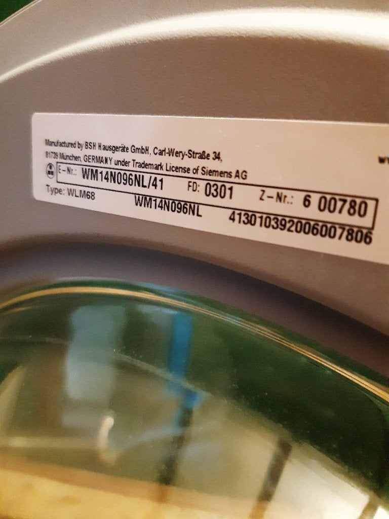 Wasmachine Siemens 1400 t/min, Witgoed en Apparatuur, Wasmachines, Ophalen, Zo goed als nieuw, Voorlader, 85 tot 90 cm