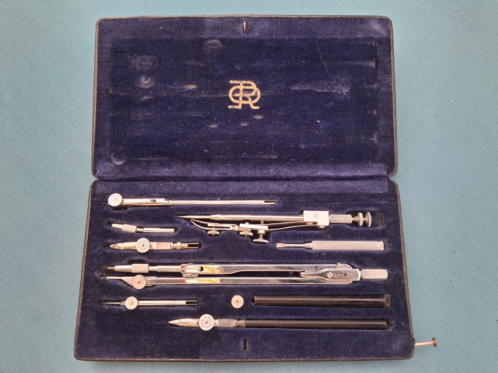 Vintage Richter & Co.  model: Cartesius C passer/ tekenset, Ophalen of Verzenden