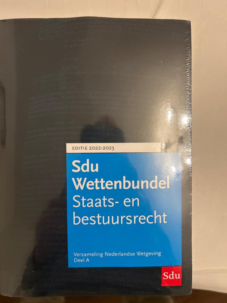 SDU Wettenbundel 2022-2023, Verzenden, Nieuw, Diverse auteurs, WO