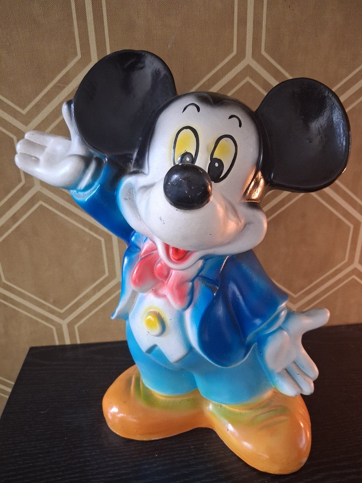 Vintage Keramieken Mickey Mouse Spaarpot - 30 cm, Ophalen of Verzenden