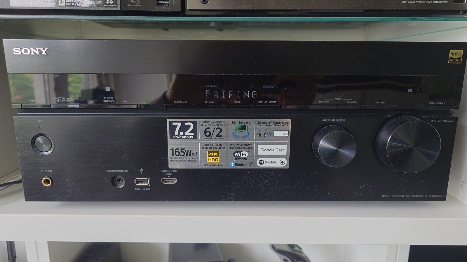 Sony AV-receiver 7.2-kanaals met 165W per kanaal, Audio, Tv en Foto, Versterkers en Receivers, Gebruikt, Ophalen of Verzenden