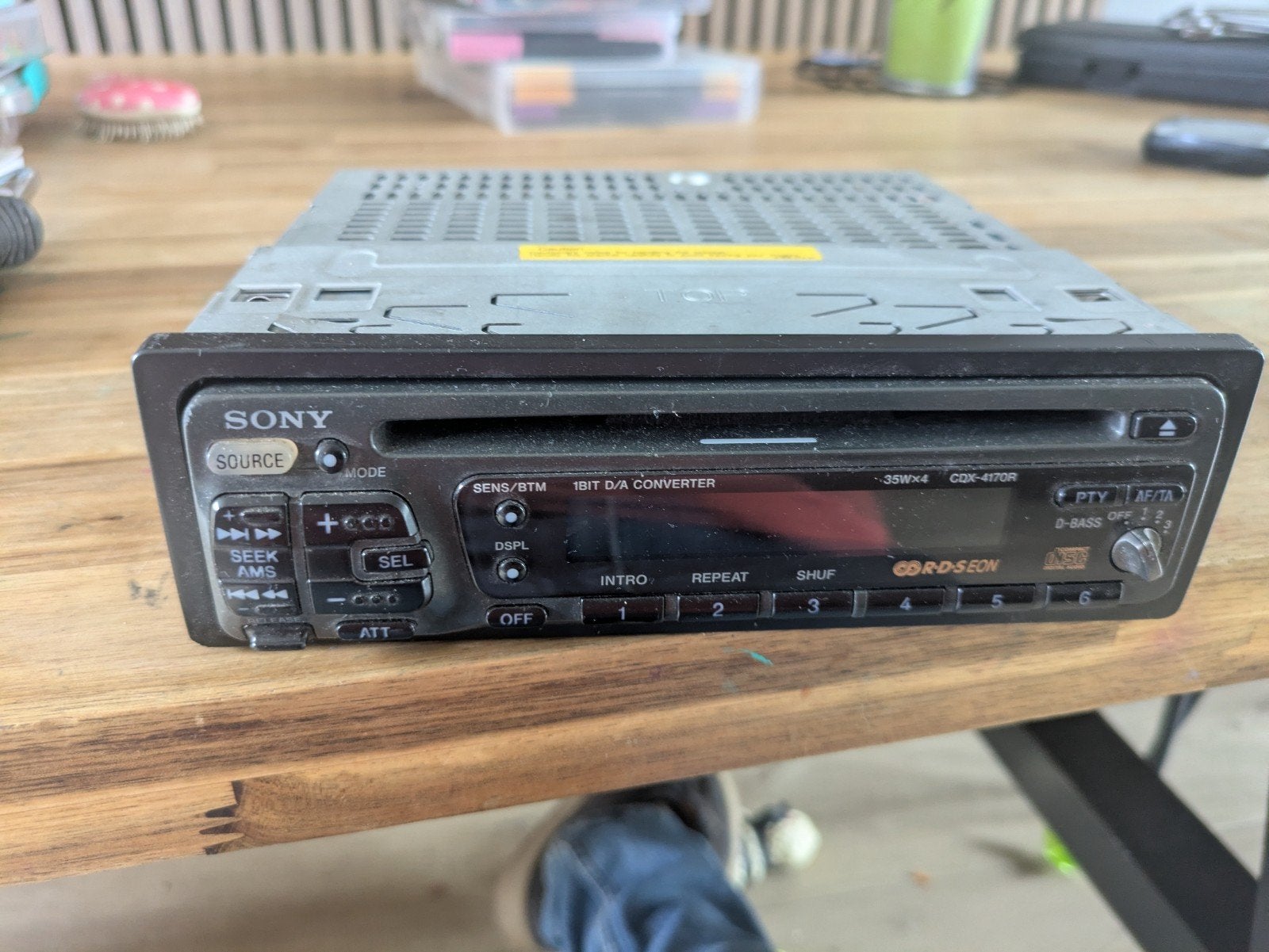 Sony radio/cd speler ( autoradio), Ophalen, Gebruikt