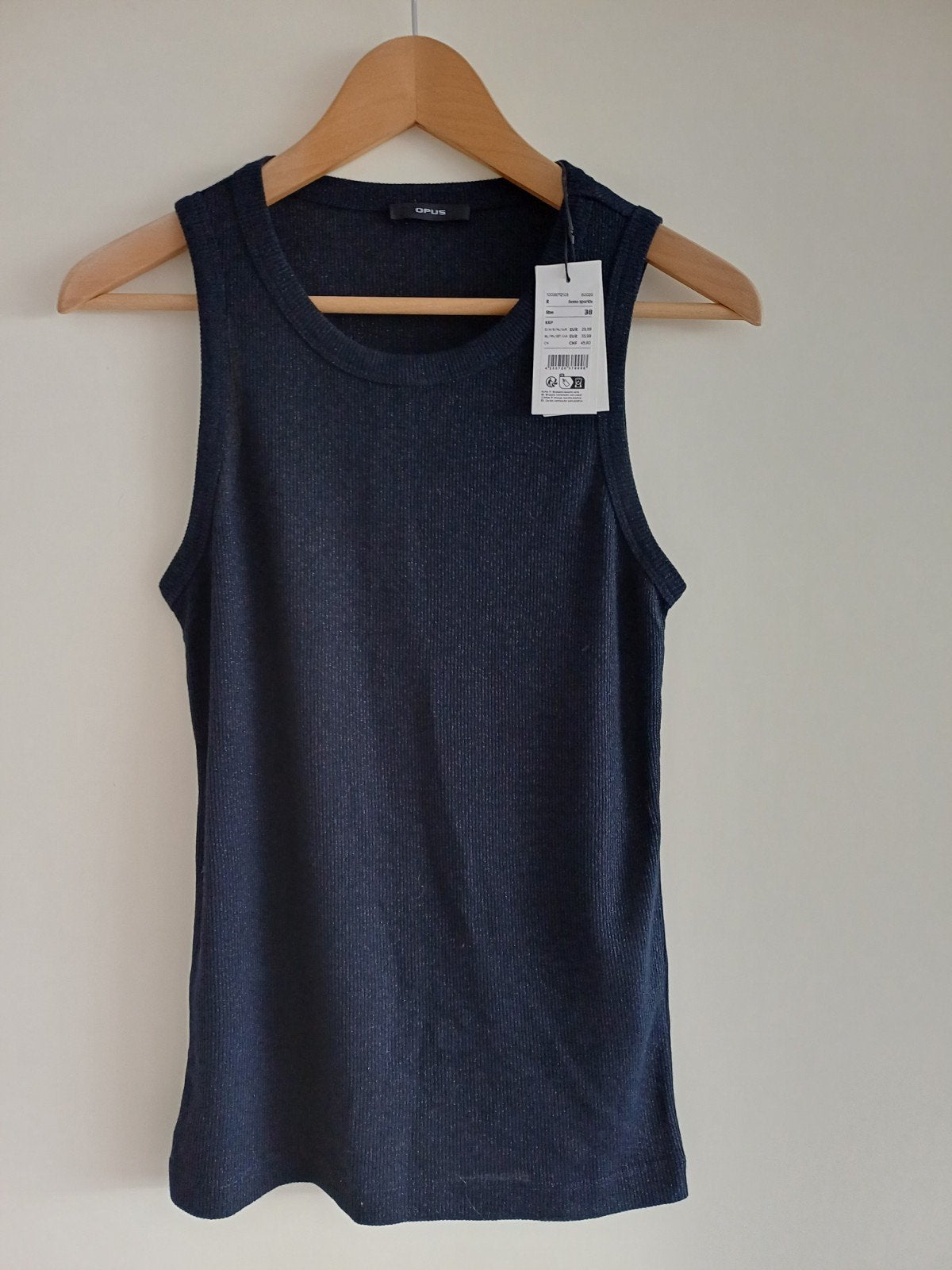 Opus Ilesso donkerblauw lurex tanktop, Kleding | Dames, Blauw, Nieuw, Ophalen of Verzenden, Opus